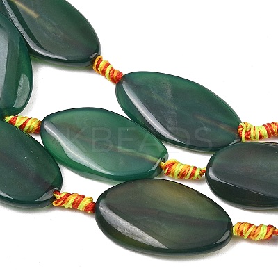 Natural Banded Agate Beads Strands G-F825-H01-01B-1