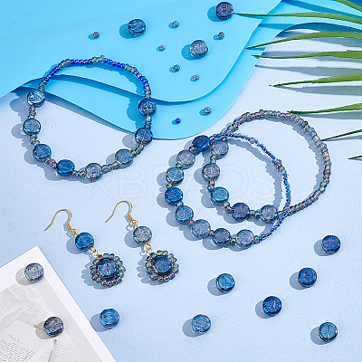 104Pcs 26 Styles Electroplated Glass Beads GLAA-PH0003-97A-1