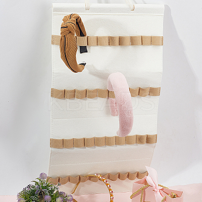 Felt Hanging Hair Claw Clip Organizer Holder for Women Girls AJEW-WH0534-05A-1