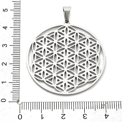 Non-Tarnish 304 Stainless Steel Pendants STAS-P209-18P-1