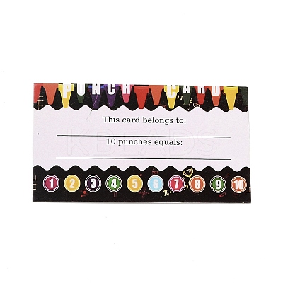 Rectangle Paper Reward Incentive Card DIY-K043-03-08-1