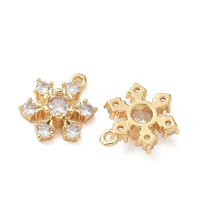 Brass Micro Pave Cubic Zirconia Pendants KK-Z136-69G-1