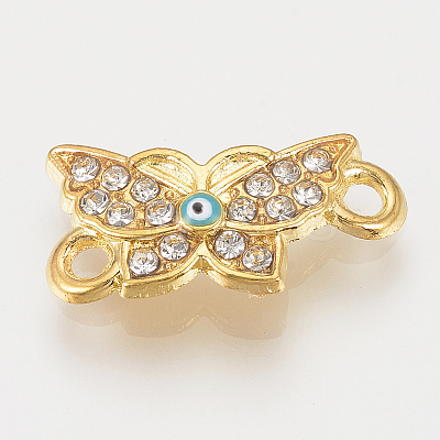 Alloy Rhinestone Links connectors LS-ALRI-S170-01G-1
