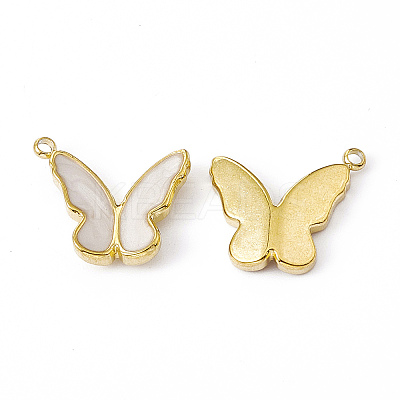 Real 18K Gold Plated PVD Vacuum Plating 201 Stainless Steel Enamel Pendants STAS-J401-VC1050-1