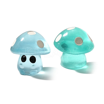 26Pcs 13 Styles Luminous Resin Mushroom Desk Decoration FIND-XCP0003-22-1