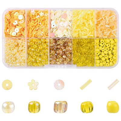 Diy Paillette and Seeds Beads Kits DIY-YW0017-31C-1