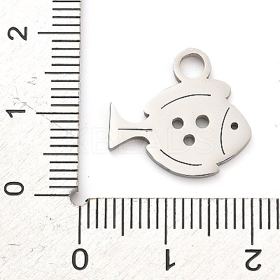 Anti-Tarnish 304 Stainless Steel Pendants STAS-R134-05P-1