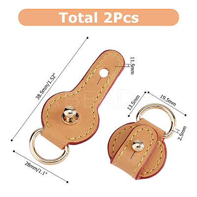 Leather Suspension Clasps FIND-WH0199-258B-1