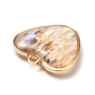 Brass Enamel Pendants KK-K252-10G-03-1