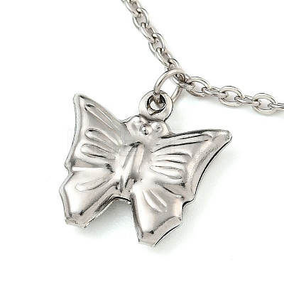 Non-Tarnish 304 Stainless Steel Charm Bracelets for Women BJEW-P334-13A-P-1