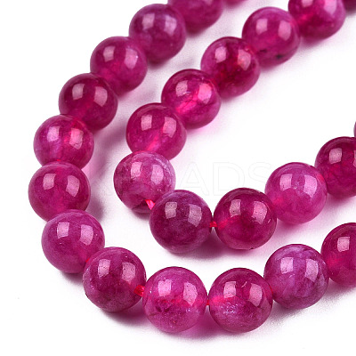 Natural Quartz Beads Strands G-R479-6mm-09-1