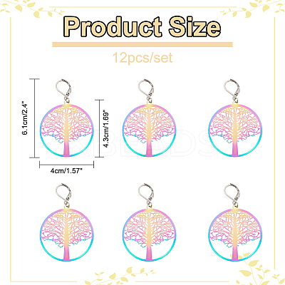 Ion Plating(IP) 201 Stainless Steel Filigree Pendants Locking Stitch Markers HJEW-PH01562-1