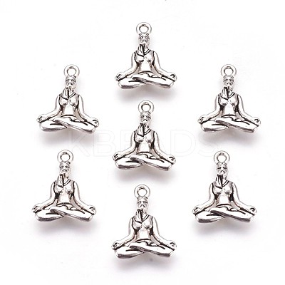 Tibetan Style Alloy Pendants TIBEP-A36593-AS-NR-1