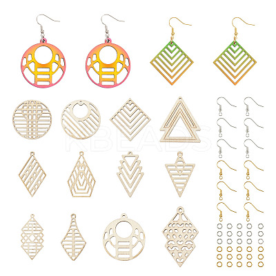 DIY Hollow Earring Making Kit DIY-TA0005-54-1