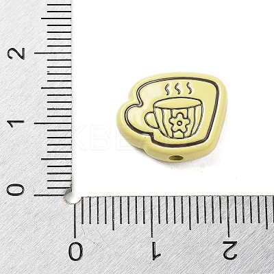Spray Painted Alloy Beads LS-FIND-C064-01A-1