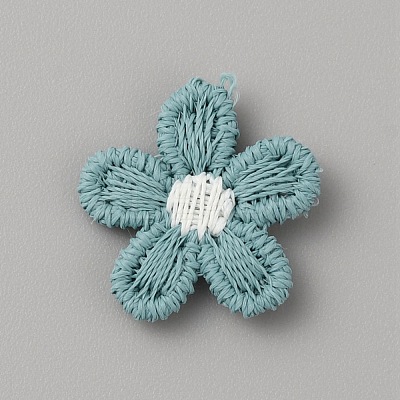 Two Tone Polyester Knitted Ornament Accessories DIY-WH0308-417E-1