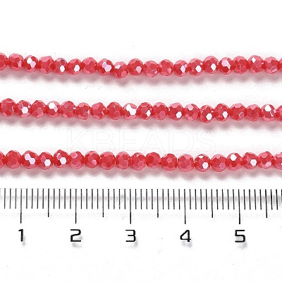 Electroplate Opaque Glass Beads Strands EGLA-A035-P3mm-A03-1