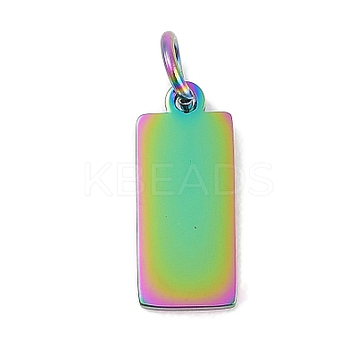 Ion Plating(IP) 304 Stainless Steel Pendants STAS-I311-31B-RC-1
