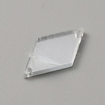Rhombus Acrylic Mirror Sew on Rhinestone FIND-WH0155-029A-1