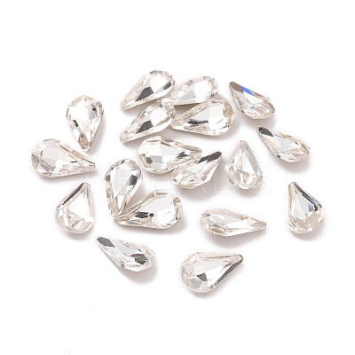 Glass Rhinestone Cabochons GGLA-P002-07C-01-1