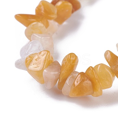 Natural Topaz Jade Beads Stretch Bracelets BJEW-JB04152-02-1