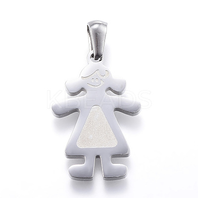 Tarnish Resistant 304 Stainless Steel Pendants STAS-K162-025P-1