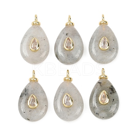 Natural Labradorite Pendants G-Z134-01G-02-1
