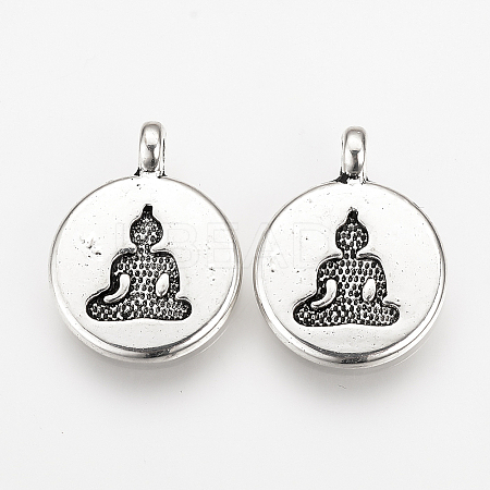 Tibetan Style Alloy Pendants LS-TIBEP-Q078-28AS-NR-1