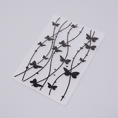 Plastic Embossing Folders DIY-WH0186-63-1