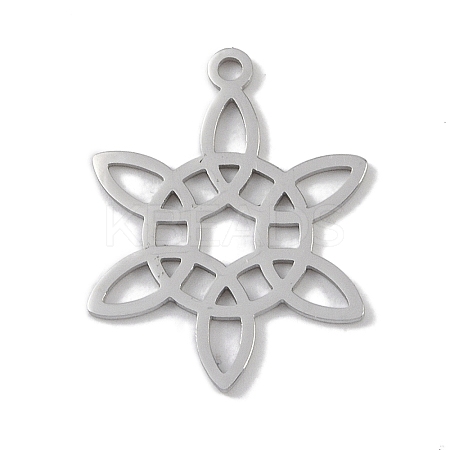 Non-Tarnish 304 Stainless Steel Pendants STAS-B062-03P-1