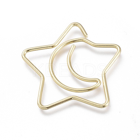 Star & Moon Shape Iron Paperclips TOOL-K006-25LG-1