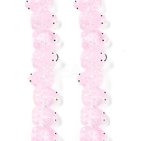 Transparent Glass Enamel Beads Strands GLAA-B021-05I-1