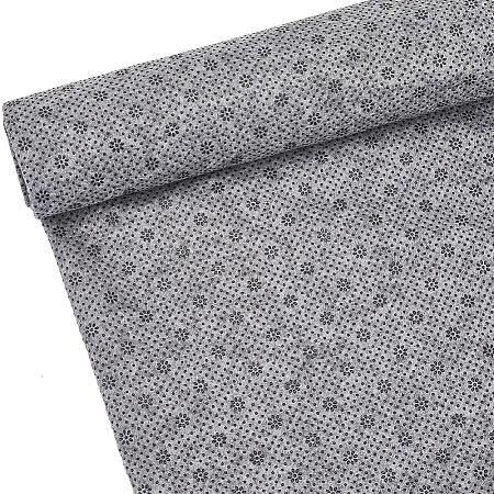 Plum Blossom Pattern Non-woven Polyester Anti-Skid Fabrics DIY-WH0453-90A-1