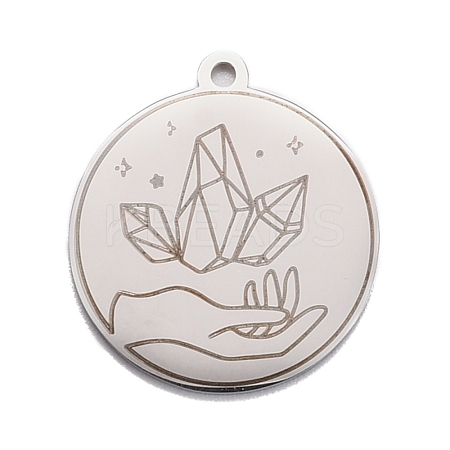 Non-Tarnish 304 Stainless Steel Pendants STAS-C032-07P-1