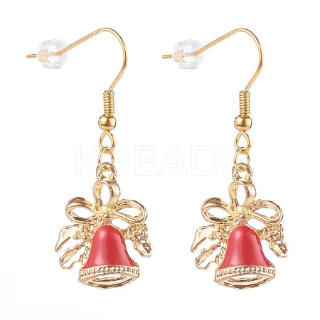 Alloy Enamel Dangle Earrings EJEW-JE04524-1