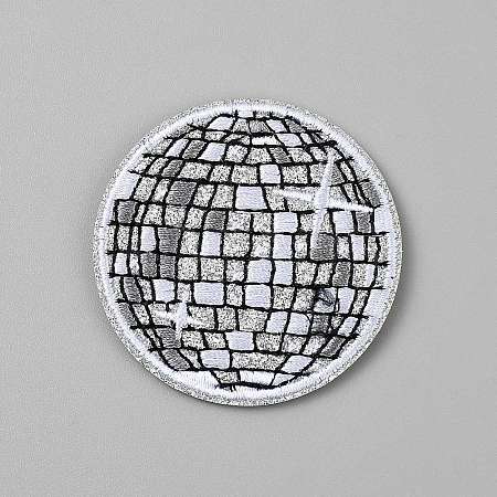 Polyester Iron on/Sew On Patches PATC-WH0022-04A-1