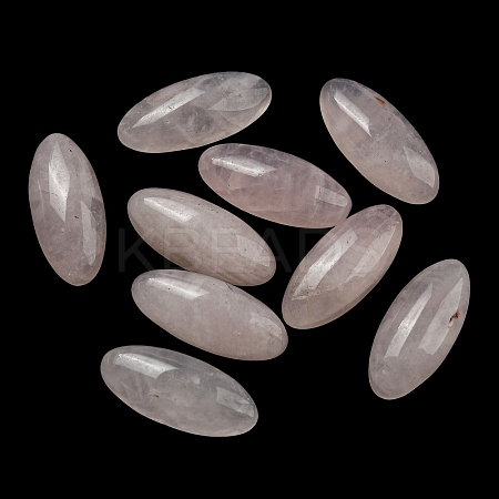 Natural Rose Quartz Cabochons G-B050-24A-1