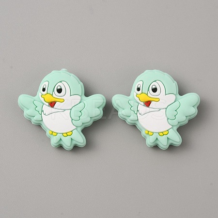 Bird Food Grade Eco-Friendly Silicone Beads LS-SIL-WH0018-003H-1
