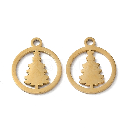 Ion Plating(IP) 304 Stainless Steel Charms STAS-F300-02G-1