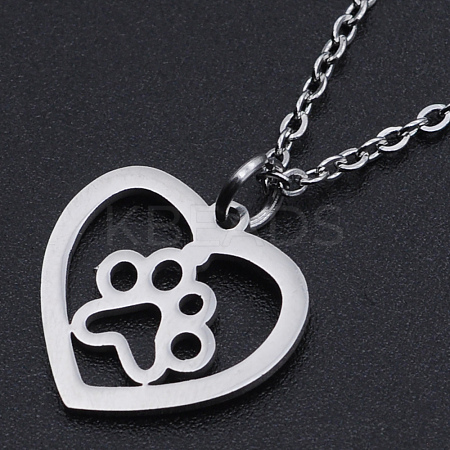 Non-Tarnish 201 Stainless Steel Pendant Necklaces LS-NJEW-S105-JN581-40-1-1