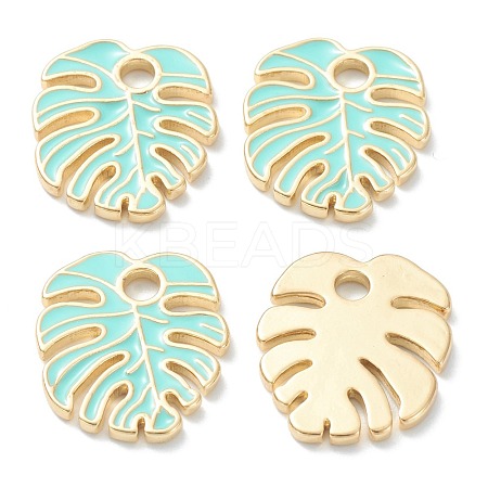 Brass Enamel Pendants KK-A153-07G-E-1