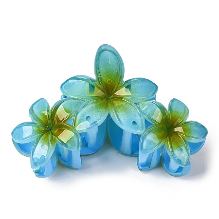 Flower Plastic Claw Hair Clips PW-WGB4757-03-1