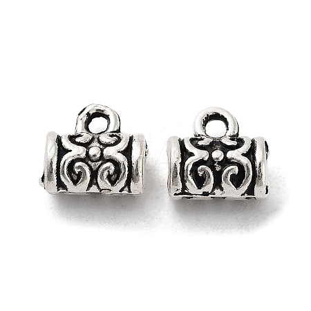 Tibetan Style Alloy Tube Bails FIND-A035-05AS-1