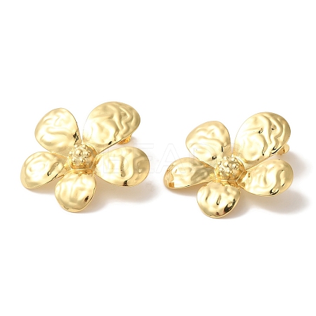Rack Plating Brass Stud Earrings EJEW-B062-16G-1