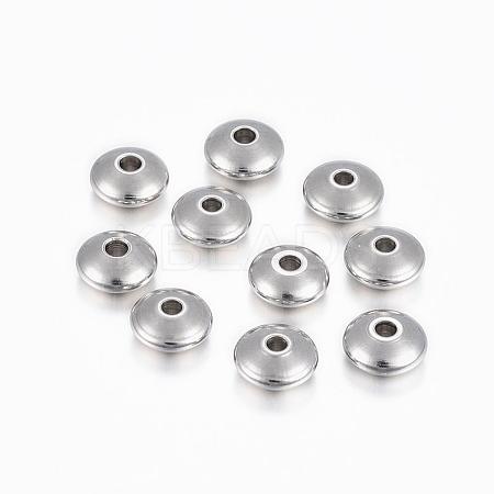 Tarnish Resistant 201 Stainless Steel Spacer Beads STAS-H376-52-1