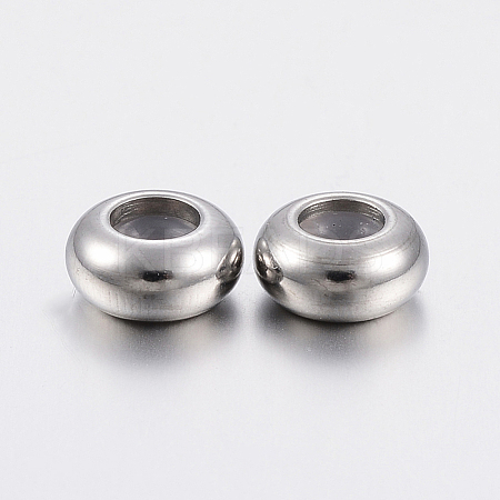 202 Stainless Steel Beads X-STAS-F148-9mm-07P-1