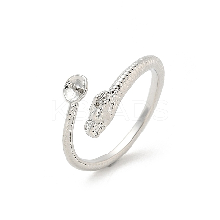 Brass Cup Peg Open Cuff Ring Settings KK-G518-10P-01-1