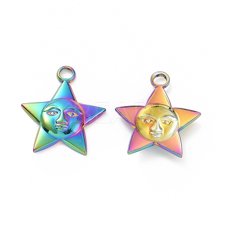 Ion Plating(IP) 304 Stainless Steel Pendants STAS-C003-14MC-1