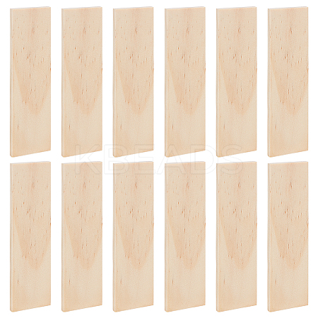 Unfinished Wood Rectangle Shape Slices LS-FIND-WH0438-002A-1