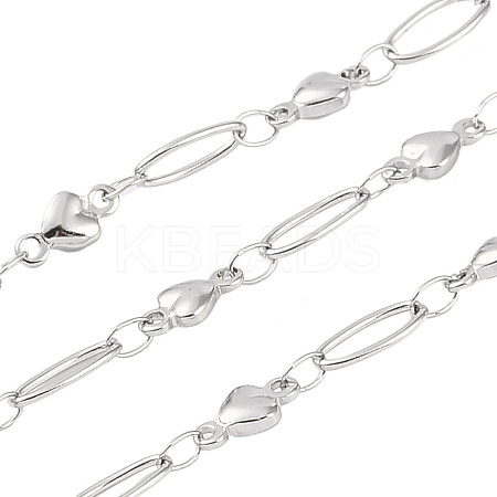Non-Tarnish 304 Stainless Steel Link Chain CHS-H028-07B-P-1